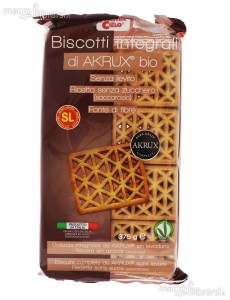 Prodotto: BISCOTTI INTEGRALI DI AKRUX SENZA LIEVITO